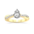 thumbnail image 1 of 1 Carat IGI Certified Pear Shape Lab Grown Diamond Engagement Ring | 14K Yellow Gold | Twisted Vine Lab Diamond Ring | FG-VS1-VS2 Quality Friendly Diamonds, 1 of 5