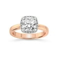 thumbnail image 1 of 1 Carat IGI Certified Radiant Shape Lab Grown Diamond Engagement Ring | 14K Rose Gold | Anna Hidden Accents Halo Lab Diamond Ring | FG-VS1-VS2 Quality Friendly Diamonds, 1 of 5