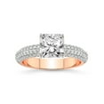 thumbnail image 1 of 1 Carat IGI Certified Radiant Shape Lab Grown Diamond Engagement Ring | 14K Rose Gold | Casimer Secret Halo Lab Diamond Ring | FG-VS1-VS2 Quality Friendly Diamonds, 1 of 1
