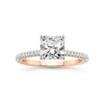 thumbnail image 1 of 1 Carat IGI Certified Radiant Shape Lab Grown Diamond Engagement Ring | 14K Rose Gold | Grace Micro Pave Eternity Lab Diamond Ring | FG-VS1-VS2 Quality Friendly Diamonds, 1 of 1