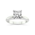 thumbnail image 1 of 1 Carat IGI Certified Radiant Shape Lab Grown Diamond Engagement Ring | 14K White Gold |Eloise Solitaire Knife Edge Lab Diamond Ring | FG-VS1-VS2 Quality Friendly Diamonds, 1 of 5