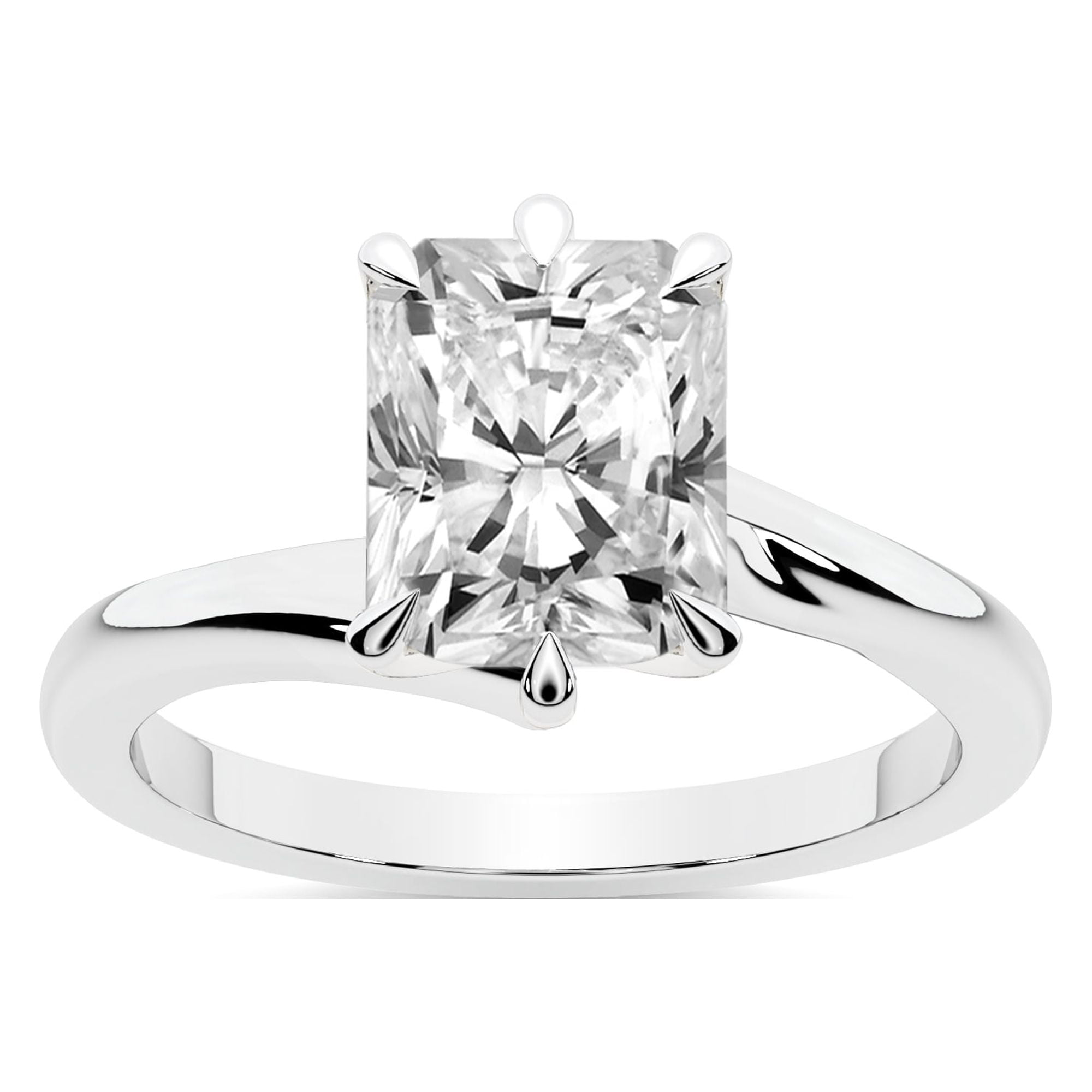 1 Carat IGI Certified Radiant Shape Lab Grown Diamond Engagement Ring