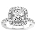 thumbnail image 1 of 1 Carat IGI Certified Radiant Shape Lab Grown Diamond Engagement Ring | 14K White Gold | Valerie Euro Shank Halo Lab Diamond Ring | FG-VS1-VS2 Quality Friendly Diamonds, 1 of 5