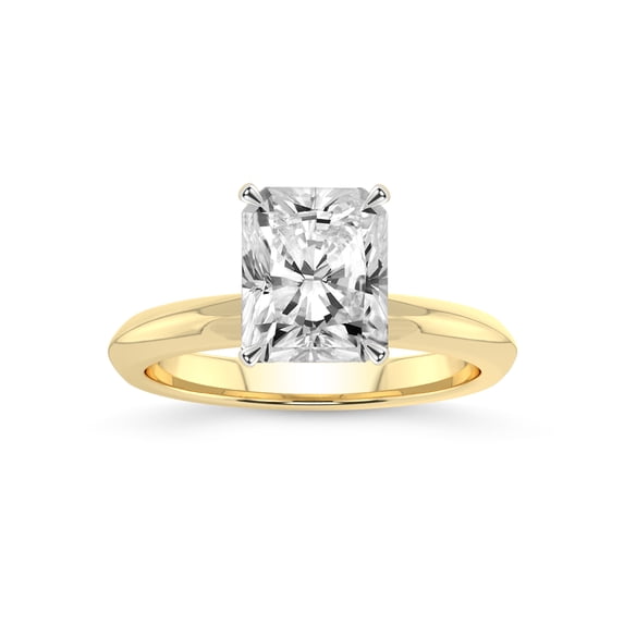 IGI Certified 1 Carat Radiant Shape Lab Grown Diamond Engagement Ring | 14K White Gold | Alora Solitaire Diamond Ring | FG-VS1-VS2 Quality Friendly Diamonds