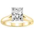 thumbnail image 1 of IGI Certified 1 Carat Radiant Shape Lab Grown Diamond Engagement Ring | 14K Yellow Gold | Cathedral Split Shank Solitaire Diamond Ring | FG-VS1-VS2 Quality Friendly Diamonds, 1 of 5