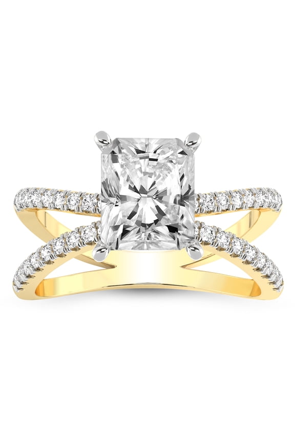 IGI Certified 1 Carat Radiant Shape Lab Grown Diamond Engagement Ring | 14K White Gold | Antique Allure Vintage Lab Diamond Ring | FG-VS1-VS2 Quality Friendly Diamonds
