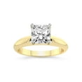 thumbnail image 1 of 1 Carat IGI Certified Radiant Shape Lab Grown Diamond Engagement Ring | 14K Yellow Gold |Eloise Solitaire Knife Edge Lab Diamond Ring | FG-VS1-VS2 Quality Friendly Diamonds, 1 of 5