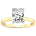 thumbnail image 1 of 1 Carat IGI Certified Radiant Shape Lab Grown Diamond Engagement Ring | 14K Yellow Gold | Mystic Secret Halo Lab Diamond Ring | FG-VS1-VS2 Quality Friendly Diamonds, 1 of 3