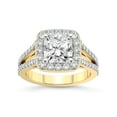 thumbnail image 1 of 1 Carat IGI Certified Radiant Shape Lab Grown Diamond Engagement Ring | 14K Yellow Gold | Rosalind Split Shank Halo Lab Diamond Ring | FG-VS1-VS2 Quality Friendly Diamonds, 1 of 5