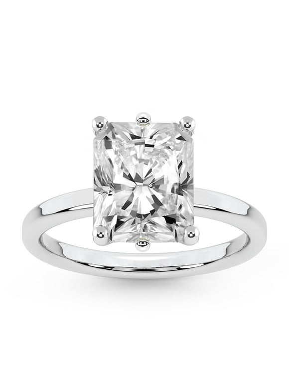 1 Carat | IGI Certified Radiant Shape Lab Grown Diamond Engagement Ring For Women |14K White Gold | Solitaire Diamond Engagement Ring | FG-VS1-VS2 Quality