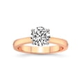 thumbnail image 1 of 1 Carat IGI Certified Round Shape Lab Grown Diamond Engagement Ring | 14K Rose Gold |Elsa Hidden Accents Solitaire Lab Diamond Ring | FG-VS1-VS2 Quality Friendly Diamonds, 1 of 5