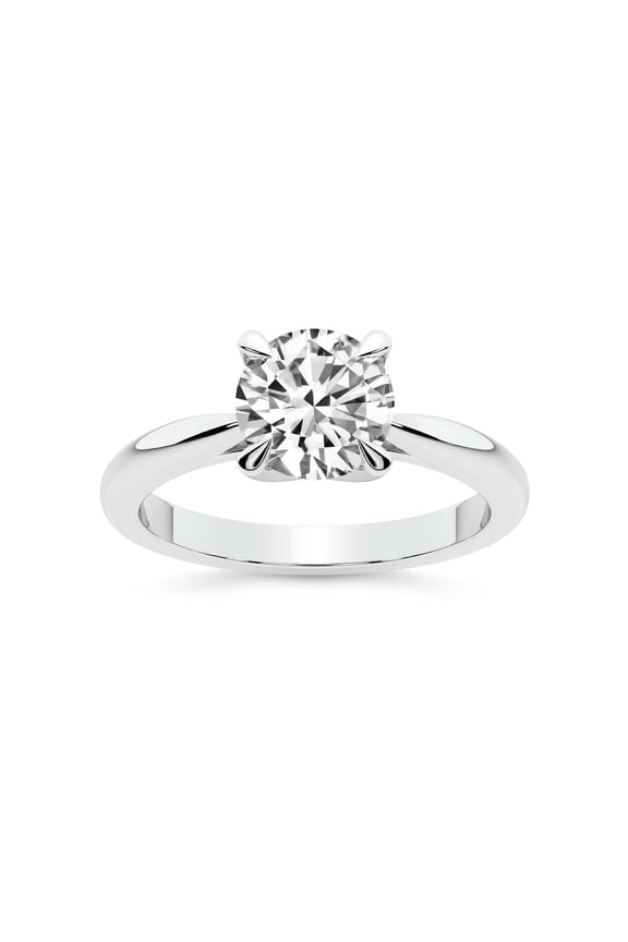 1 Carat IGI Certified Round Shape Lab Grown Diamond Engagement Ring | 14K White Gold | Azalea Classic Solitaire Diamond Ring | FG-VS1-VS2 Quality Friendly Diamonds