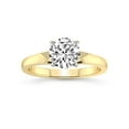 thumbnail image 1 of 1 Carat IGI Certified Round Shape Lab Grown Diamond Engagement Ring | 14K Yellow Gold | Arielle Solitaire Lab Diamond Ring | FG-VS1-VS2 Quality Friendly Diamonds, 1 of 5