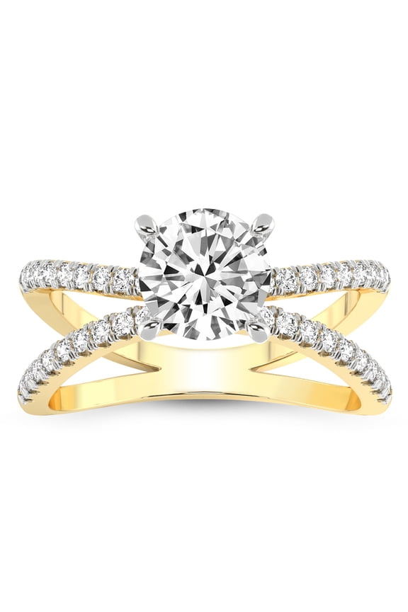 IGI Certified 1 Carat Round Shape Lab Grown Diamond Engagement Ring | 14K White Gold | Antique Allure Vintage Lab Diamond Ring | FG-VS1-VS2 Quality Friendly Diamonds