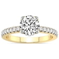 thumbnail image 1 of 1 Carat IGI Certified Round Shape Lab Grown Diamond Engagement Ring | 14K Yellow Gold | Galen Secret Halo Lab Diamond Ring | FG-VS1-VS2 Quality Friendly Diamonds, 1 of 1