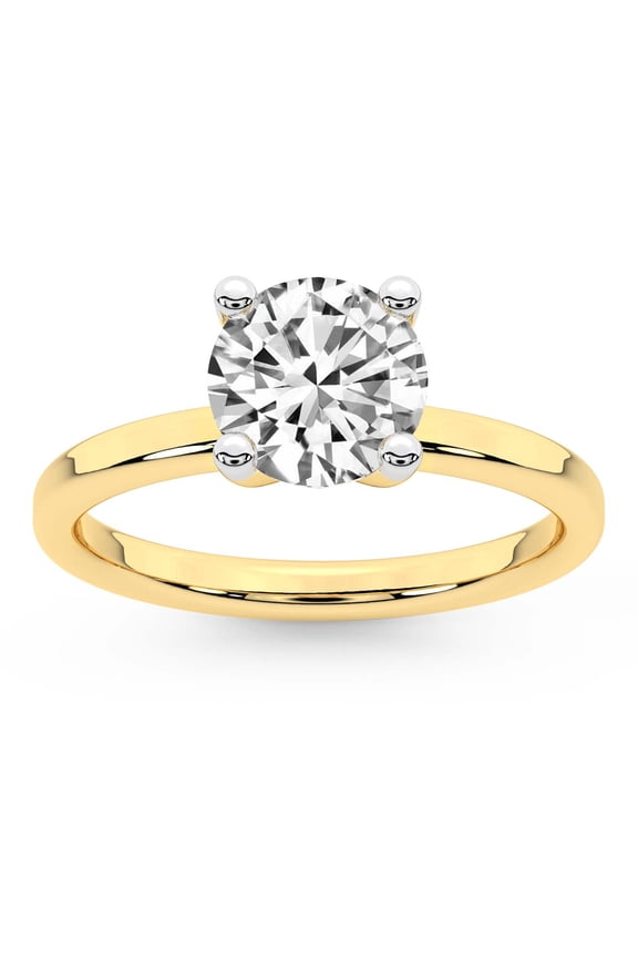 IGI Certified 1 Carat Round Shape Lab Grown Diamond Engagement Ring | 14K White Gold | Solitaire Diamond Ring | FG-VS1-VS2 Quality Friendly Diamonds