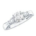 thumbnail image 1 of Rosec Jewels 1 Carat Lab Diamond Promise Engagement Ring - EF-VS Quality - Gift For Women, 14K White Gold, US 10.50, 1 of 8