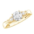 thumbnail image 1 of Rosec Jewels 1 Carat Lab Diamond Promise Engagement Ring - EF-VS Quality - Gift For Women, 18K Yellow Gold, US 8.00, 1 of 8