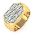 thumbnail image 1 of 1 Carat Men's Diamond Wedding Band Ring in 14K Yellow Gold (Ring Size 9.5) (I1-I2 Clarity), 1 of 6