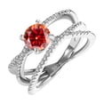 thumbnail image 1 of 1 Carat Moissanite Engagement Rings for Women D Color VVS1 Clarity Diamond Rings 925 Sterling Silver Rings Gifts Moissanite Wedding Bands with Certificate, 1 of 8