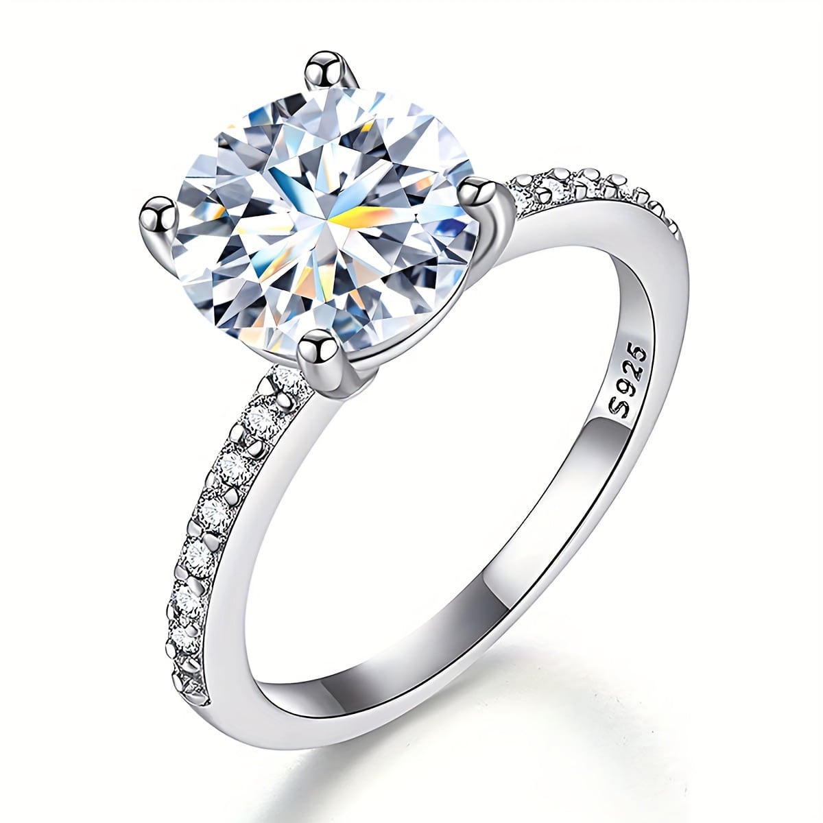 1 Carat Moissanite Promise Ring For Women 925 Sterling Silver Symbol Of 