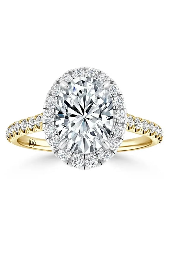 1 Carat Oval Cut Lab Grown Diamond Solitaire Engagement Ring in 10K Gold | Valentine Day Gift | IGI Certified