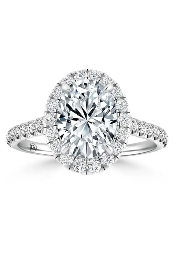 1 Carat Oval Cut Lab Grown Diamond Solitaire Engagement Ring in 10K Gold | Valentine Day Gift | IGI Certified