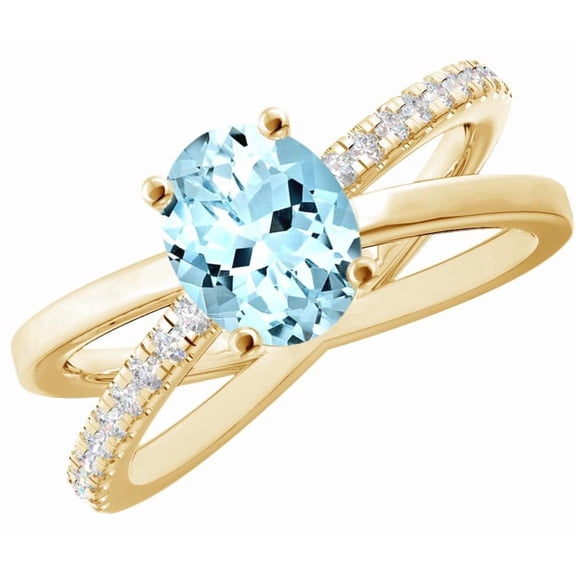 1 Carat Oval Natural Emerald and Diamond Engagement Ring (0.5ct Center, AAAA Heirloom Quality) RIPS44W7AM 14K Yellow Gold