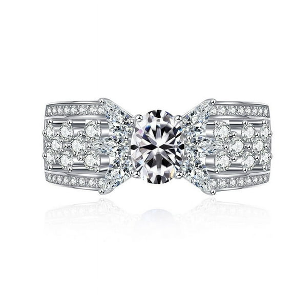 1 Carat Pink/Purple/Blue Moissanite Rings for Women D Color VVS1 S925 Sterling Silver Round Cut Moissanite Promise Rings Simulated Diamond Wedding Bands Lab Diamond Rings