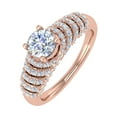 thumbnail image 1 of 1 Carat Prong Set Diamond Engagement Ring in 14K Rose Gold (Ring Size 6), 1 of 5
