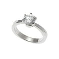 thumbnail image 1 of 1 Carat Round Cubic Zirconia Solitaire Engagement Ring in Stainless Steel size 5, 1 of 5