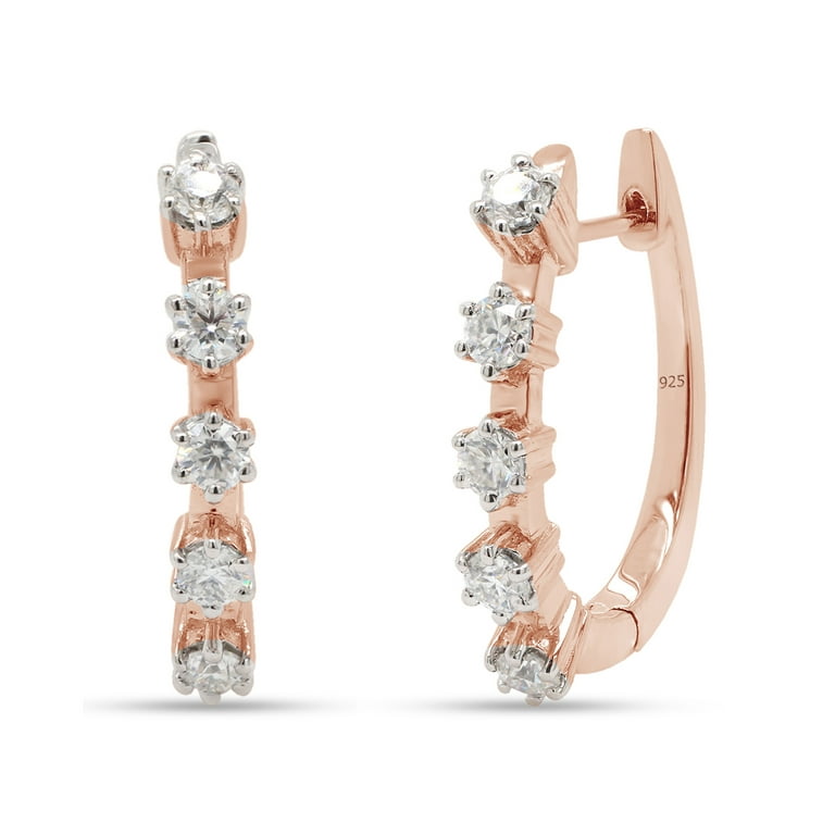 Vvs diamond store hoop earrings