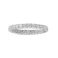 thumbnail image 1 of 1 Carat Round Diamond Trellis Eternity Band in Platinum Size 7, 1 of 1