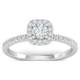 thumbnail image 1 of 1 Carat Round cut Moissanite Diamond Engagement Ring, 1 of 2