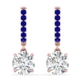thumbnail image 1 of 1 Carat Solitaire Diamond Drop Earrings - Fascinating Diamonds, 1 of 41