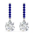 thumbnail image 1 of 1 Carat Solitaire Diamond Drop Earrings - Fascinating Diamonds, 1 of 41