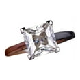 thumbnail image 1 of 1 Carat Solitaire Moissanite Wedding Ring for her with 18k Gold Plating, 1 of 6