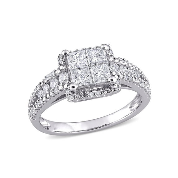 Everly Women's Diamond 10K White Gold Engagement Ring