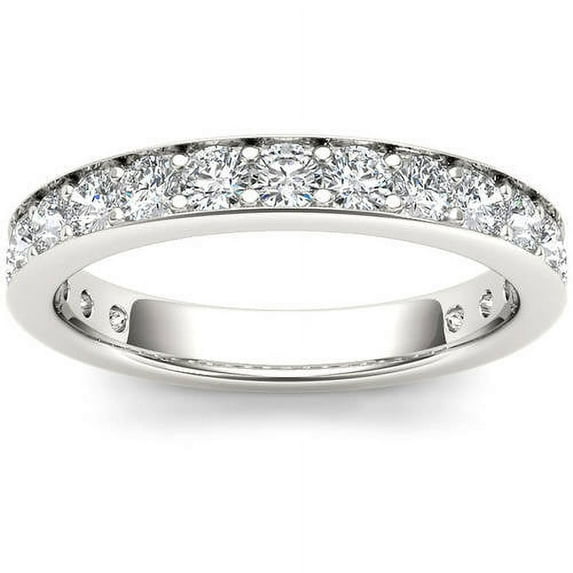 1 Carat T.W. Diamond 14kt White Gold Wedding Band
