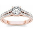 thumbnail image 1 of 1 Carat T.W. Diamond Classic 14kt Rose Gold Engagement Ring, 1 of 1