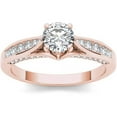 thumbnail image 1 of 1 Carat T.W. Diamond Classic 14kt Rose Gold Engagement Ring, 1 of 1