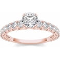 thumbnail image 1 of 1 Carat T.W. Diamond Classic 14kt Rose Gold Engagement Ring, 1 of 4