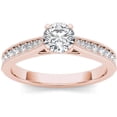 thumbnail image 1 of 1 Carat T.W. Diamond Classic 14kt Rose Gold Engagement Ring, 1 of 1