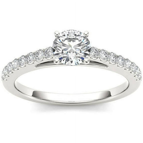 1 Carat T.W. Diamond Classic 14kt White Gold Engagement Ring