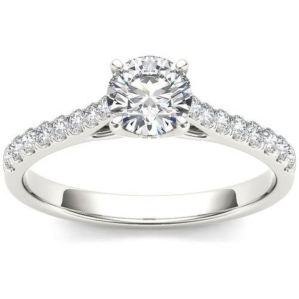 1 Carat T.W. Diamond Classic 14kt White Gold Engagement Ring
