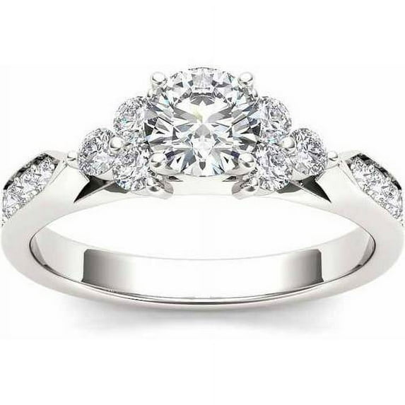 1 Carat T.W. Diamond Classic 14kt White Gold Engagement Ring