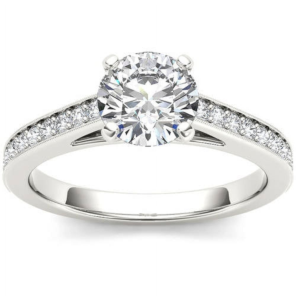 1 Carat T.W. Diamond Classic 14kt White Gold Engagement Ring