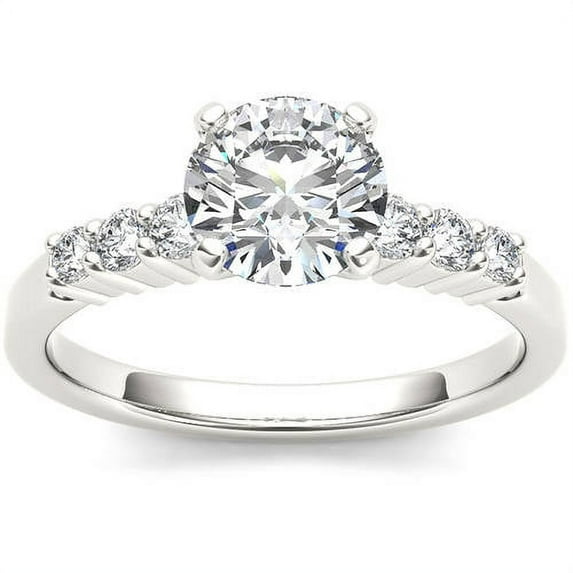 1 Carat T.W. Diamond Classic 14kt White Gold Engagement Ring