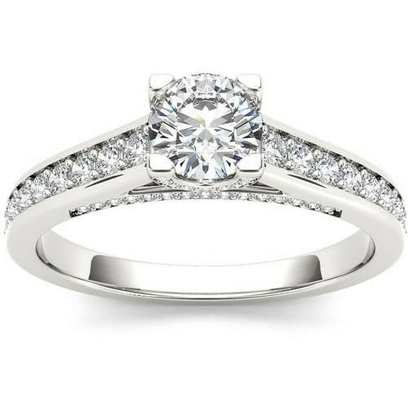 1 Carat T.W. Diamond Classic 14kt White Gold Engagement Ring