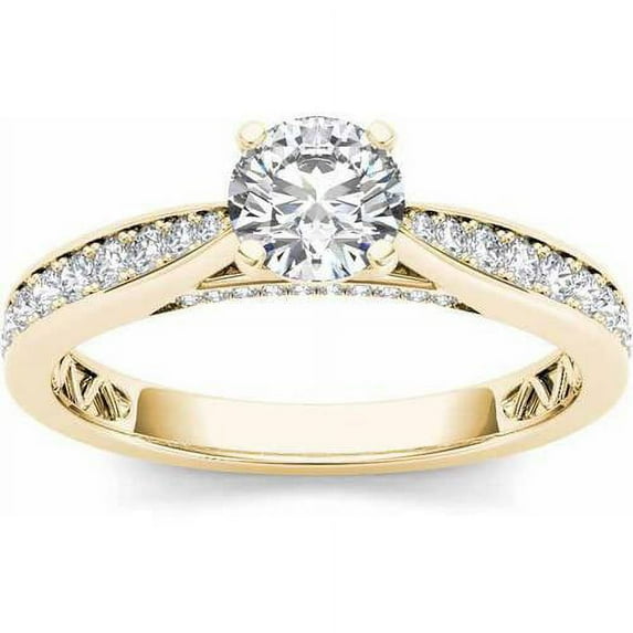 1 Carat T.W. Diamond Classic 14kt Yellow Gold Engagement Ring